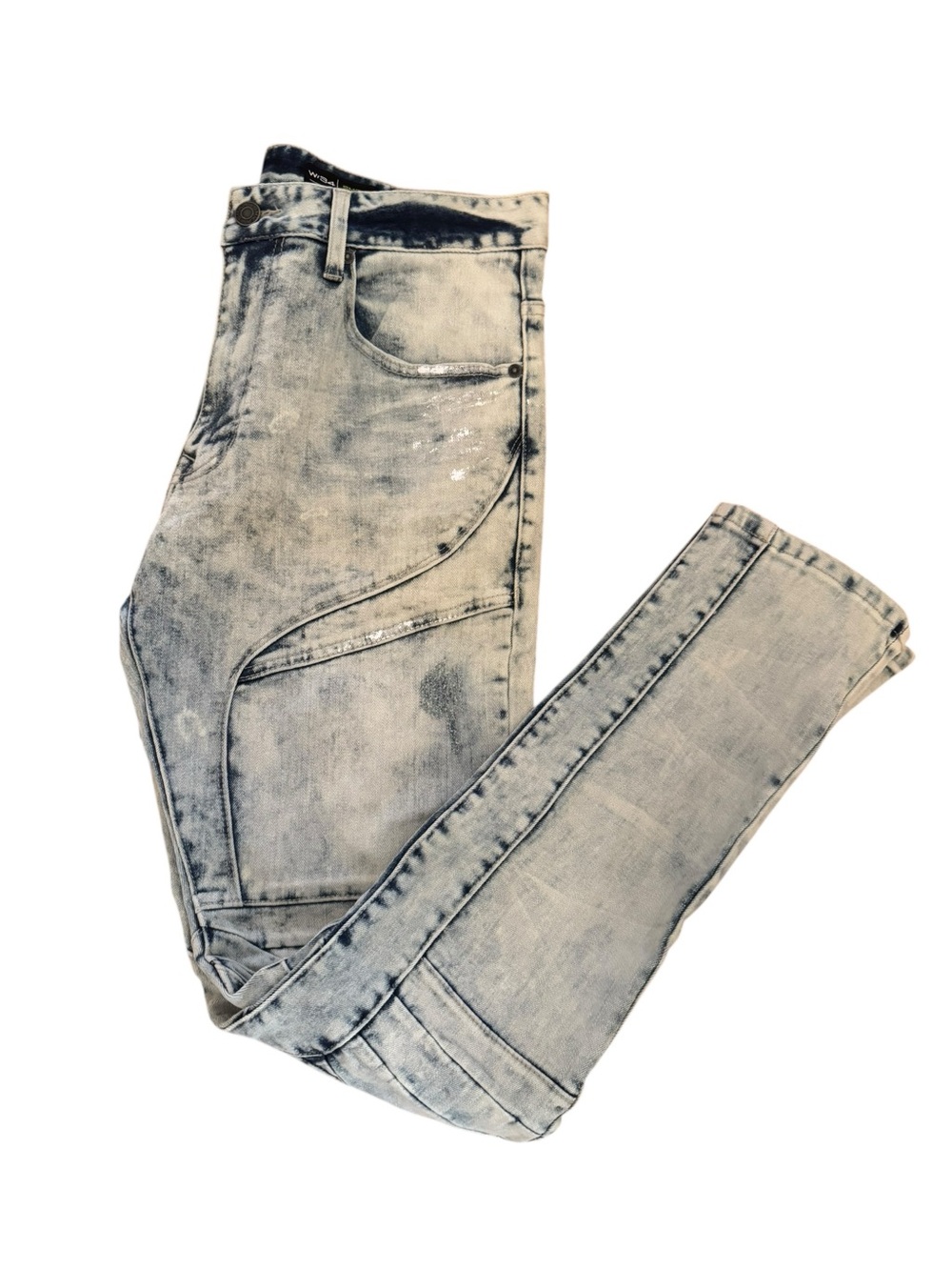 Slim Fit Light Grey Wash Men's Jeans